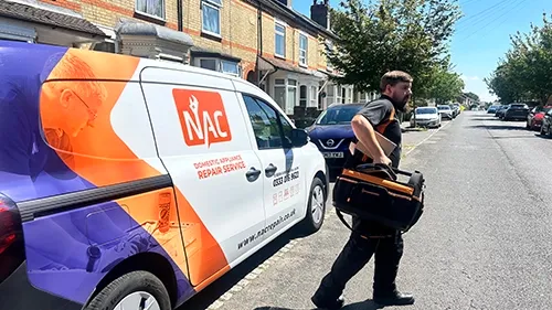 NAC engineer on a call-out near Grange Estate